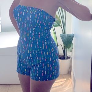 Retro Romper One-Piece Swimsuit by SUNBIRD